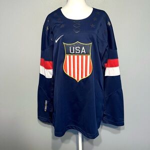 Replica USA 2014 Olympic Hockey Jersey